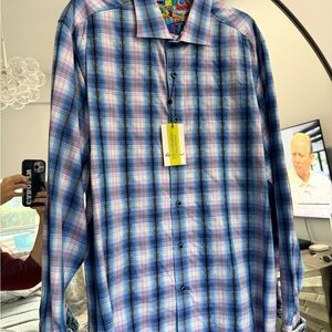 Robert Graham Multicolor Plaid Button Down Shirt